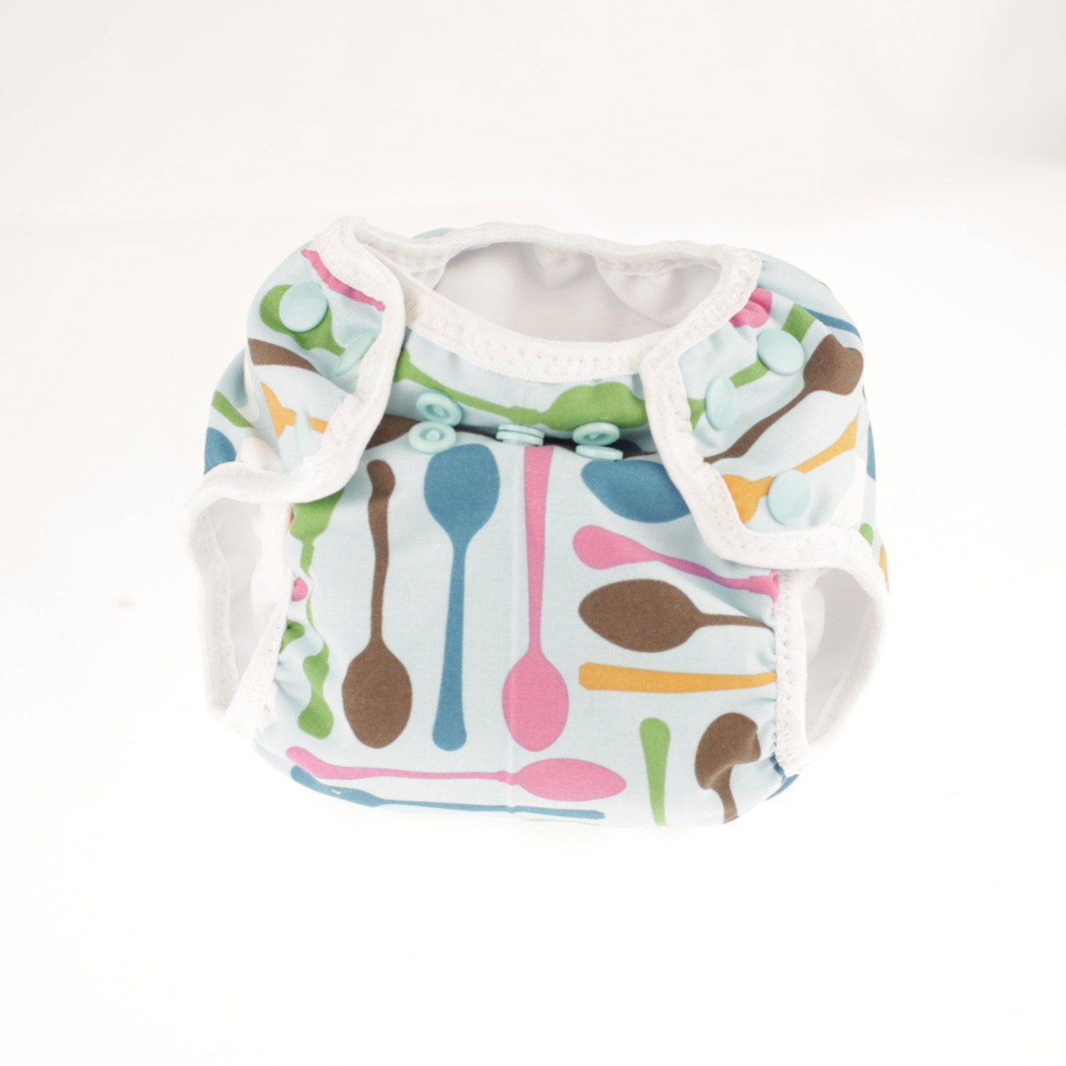 CLEARANCE Spoon Newborn Cloth Diaper with umbilical cord snap
