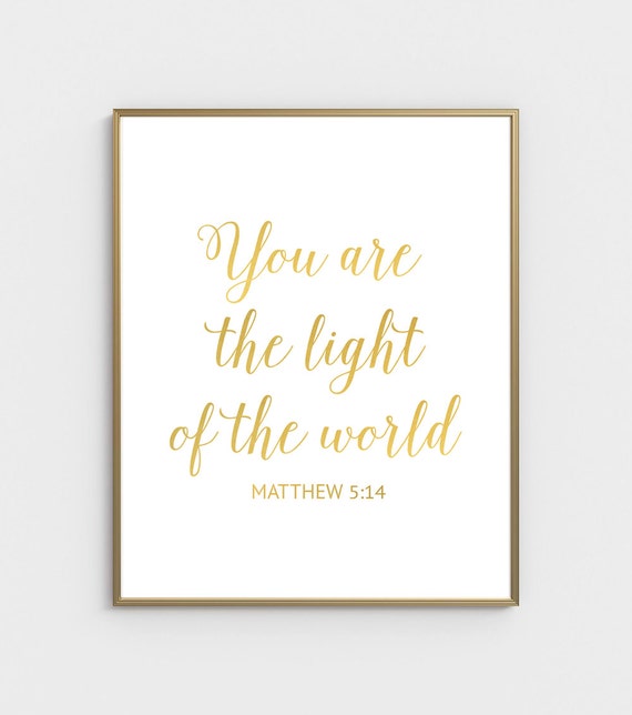 Gold Bible Verse Art Bible Verse Wall Art Scripture Print