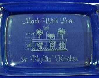 Mother's Day Gifts ~ Bridal Shower Gift ~ Gift For Mom ~ Engraved Baking Pan ~ Personalized Pan ~ Gift For Grandma ~ Engraved Gift For Mom ~