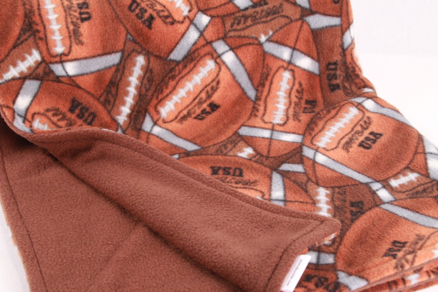 Football Fleece Blanket Double Sided Blanket by JoyfulBundles