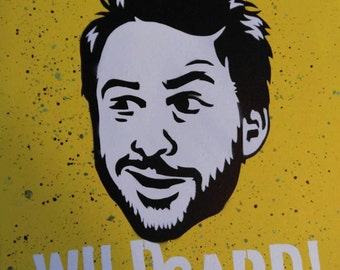 16x20 Charlie Kelly Pop Art Painting by: Chris Ecto / ChrisEcto - Its Always Sunny in Philadelphia Painting, Wall Art, Canvas Art,