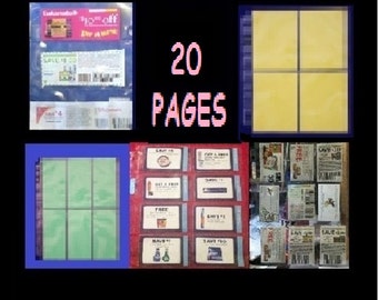 Baseball card holders for coupons