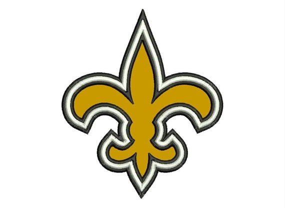 New Orleans Saints Appliqué Machine Embroidery by moreusemb