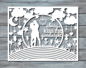 pdf template cutting paper cut Paper Etsy template