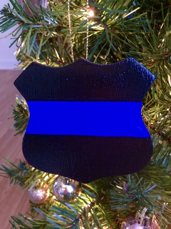 thin blue line christmas shirt