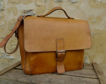 Vintage leather bag handbag \u2013 Etsy  