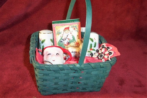 nostalgic christmas gift basket filled with vintage christmas nostalgic christmas gift basket filled with vintage christmas