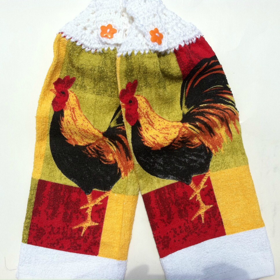 Crochet Tea Towels Crochet Top Towels by CountryCraftsnflower