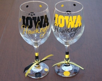 Iowa Hawkeyes..Bar Glass Sports, Football, Go HAWKS, Hawks Gifts, IOWA