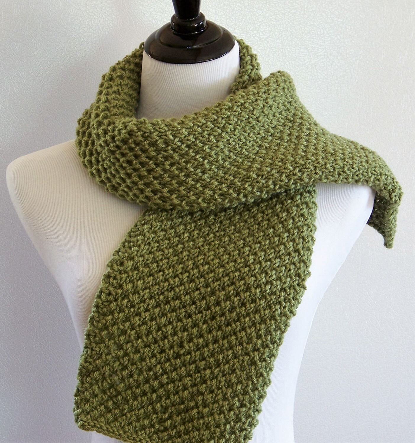 Olive Green Scarf Kelly Green Scarf Womens by SplitCedarSeasonals