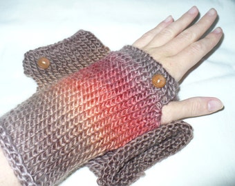 Mohair hand-knitted wrist-warmer
