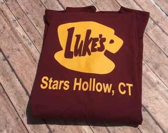 Luke's Diner Shirt - Gilmore Girls Shirt - Stars Hollow Connecticut - Lorelai - Rory