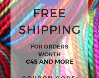Free Shipping Coupon Code: FREESHIPPING for 45 Euros and Over