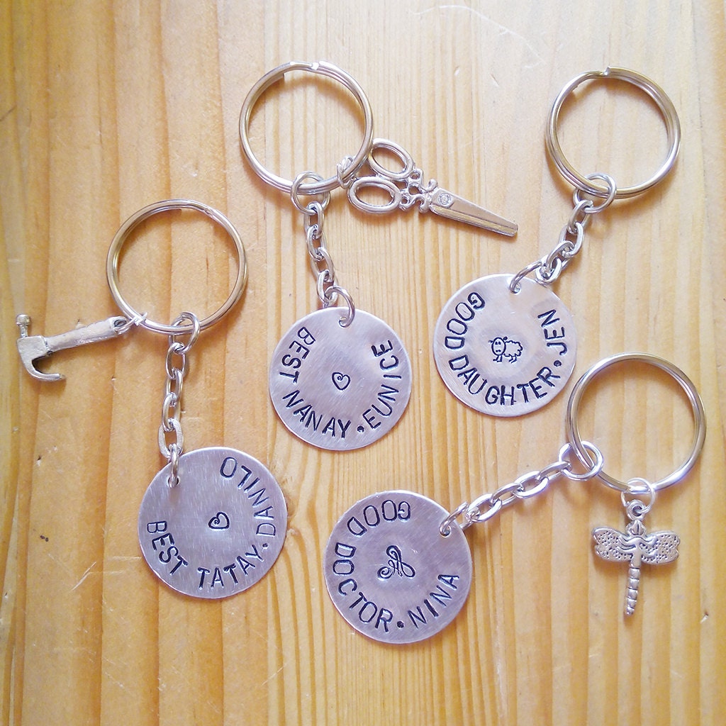 Custom keychain with charm wedding souvenir party favors