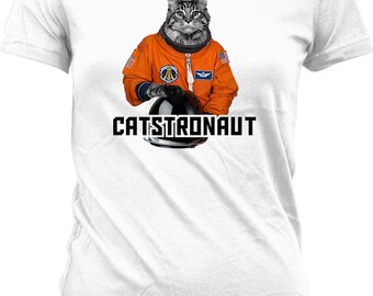 Space Cat Shirt Etsy