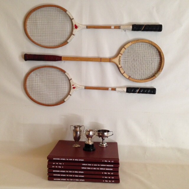 3 vintage badminton racquets group of rackets vintage