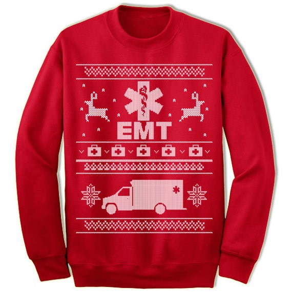 emt gift emt shirts ugly christmas sweater by giftedshirts emt gift emt shirts ugly christmas sweater by giftedshirts