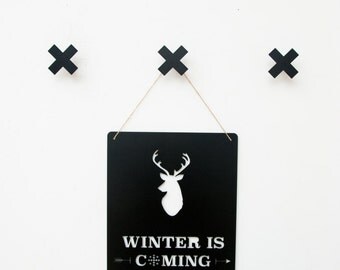 Swiss Cross, Wall Hooks, Wall Hanging, Scandinavian Style, Picture Hanger, Scandinavian Christmas