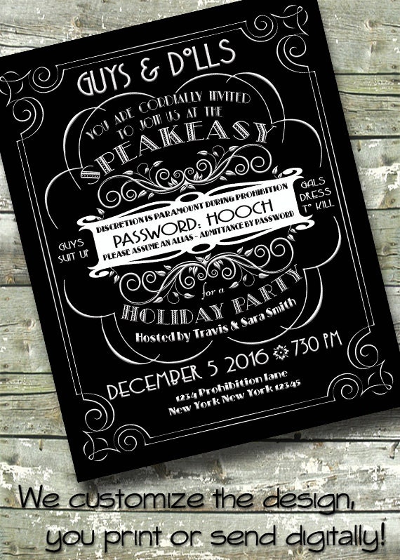 1920S Speakeasy Invitations 8