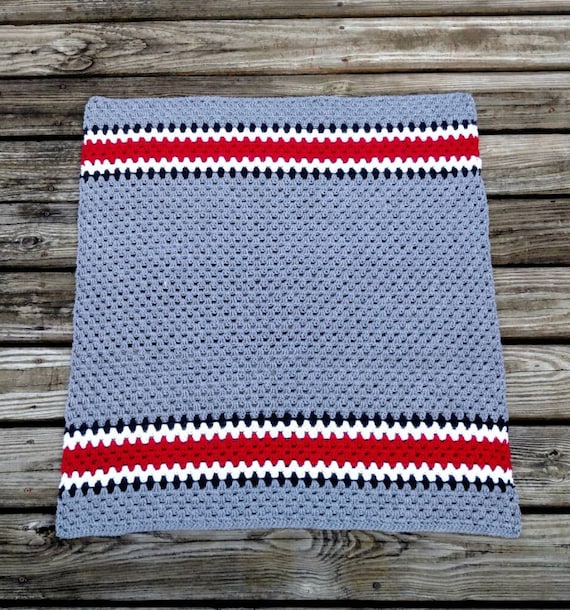 Ohio State Buckeyes Crochet Blanket by scarletngreycrochet