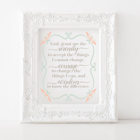 serenity prayer printable serenity prayer print serenity