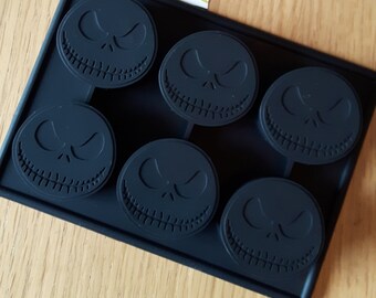 JACK SKELLINGTON Nightmare Before Christmas - Silicone mold for Candy / Chocolate / Cake / Ice / Wax for Candles and Crayons