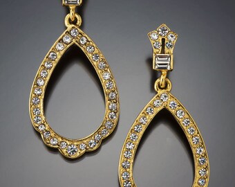 Art Deco Inspired Hoop Earring