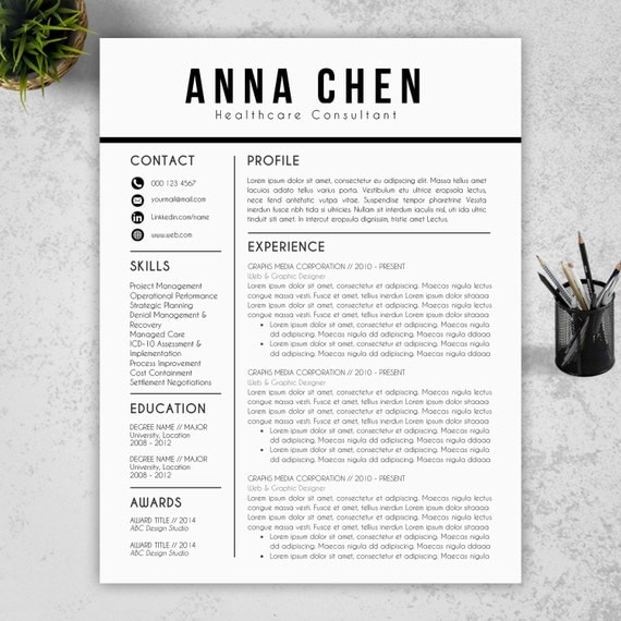 creative writer combination resume template free download