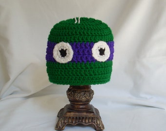 flaps ear ninja turtle with pattern crochet hat hat baby crochet ninja turtle mutant hat inspired costume halloween
