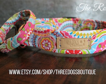 Dog Collar with optional bff bracelet "The Roxy" FREE SHIPPING |Please leave EXACT tight wrist measurement**