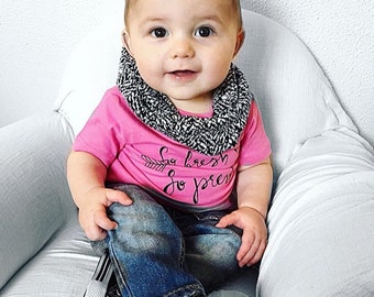 White Snow Circle Scarf - Circle Scarf - Loop Scarf - Infinity Scarf - Children's Scarf