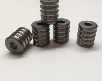 Four Bar Titanium Lanyard Bead, EDC Keychain/Knife Accessories