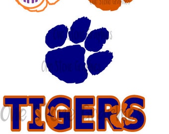 Tigers svg,sports svg,sports clip art,Tiger monogram,tiger paw,tiger paw svg,cut file,svg files,monogram frame,monogram svg,football svg,svg