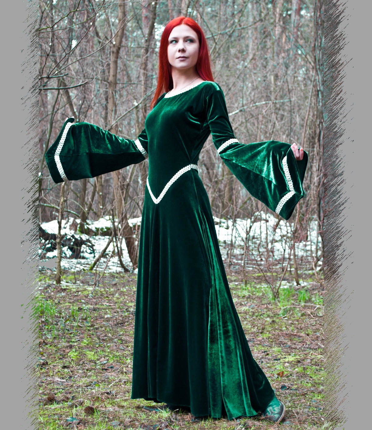 Fantasy dress elven dress medieval dress renaissance dress