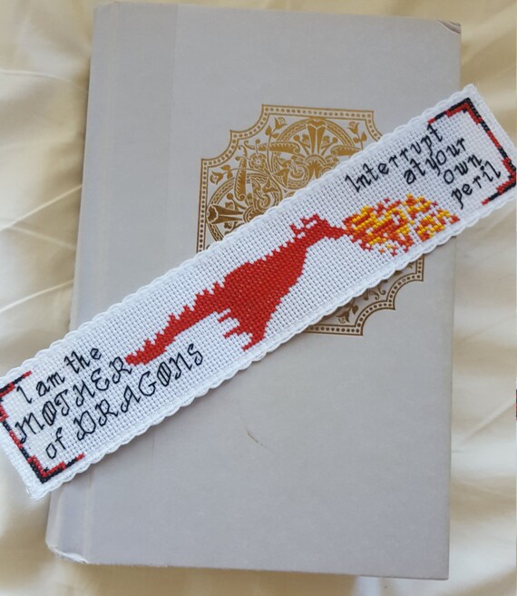 Mother of Dragons Bookmark Cross Stitch Pattern Game of