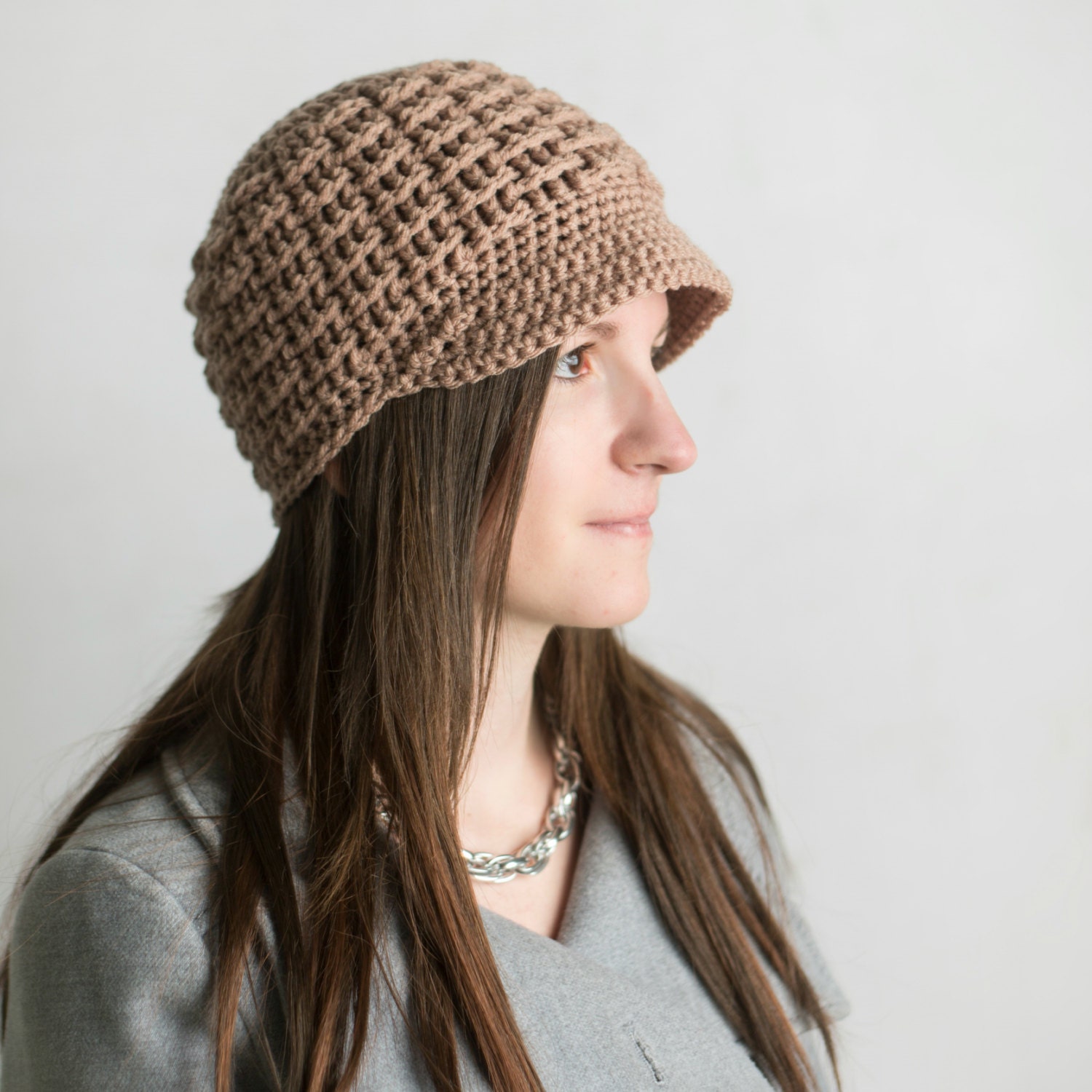 Custom Brimmed Basket Hat // Womens // Kids // Beanie