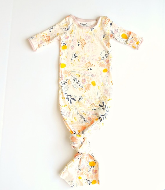 Knotted Baby Girl Gown by CharlieandWill MyRegistry Gift Ideas