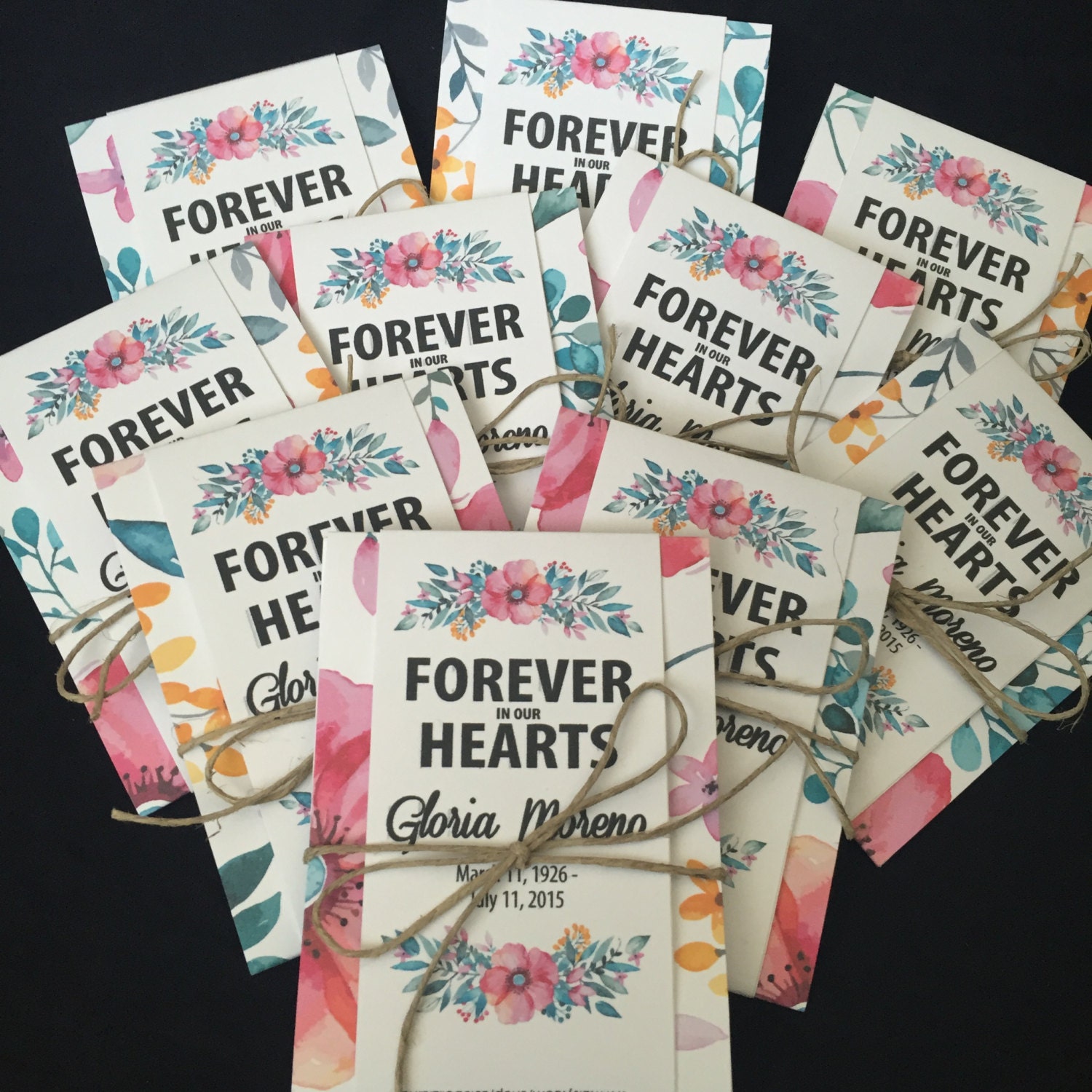 Personalized Memorial Wildflower Seed Packets
