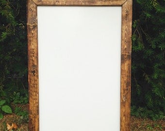 Rustic Dry Erase Board, Rustic Whiteboard, Dry Erase Board, Farmhouse Whiteboard, Framed Dry Erase Board, Framed Whiteboard, Wedding Sign