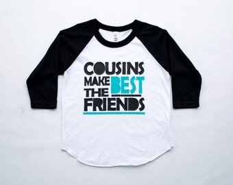 Cousin tee - big cousin shirt - cousins make the best friends - big cousin shirt - famiy reunion tee - little cousin baseball tee - tshirt