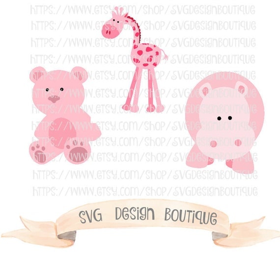 Download Pink Animal Bundle SVG Baby Shower SVG Baby Girl Vinyl