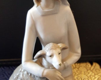 mary had a little lamb figurine