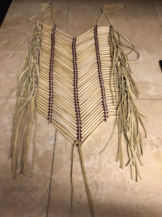 Real Buffalo bone breastplate native american made