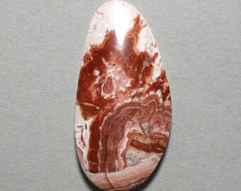 ROSETTE STONE LACE Jasper cabochon freeform 27X55mm designer cab