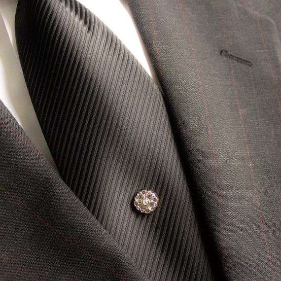 Gold Tie Tack Gold Tie Pin Mens Gift Vintage by PetalPerceptions