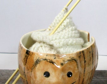 Cat Yarn bowl Knitting bowl Knitter gift Ready to ship