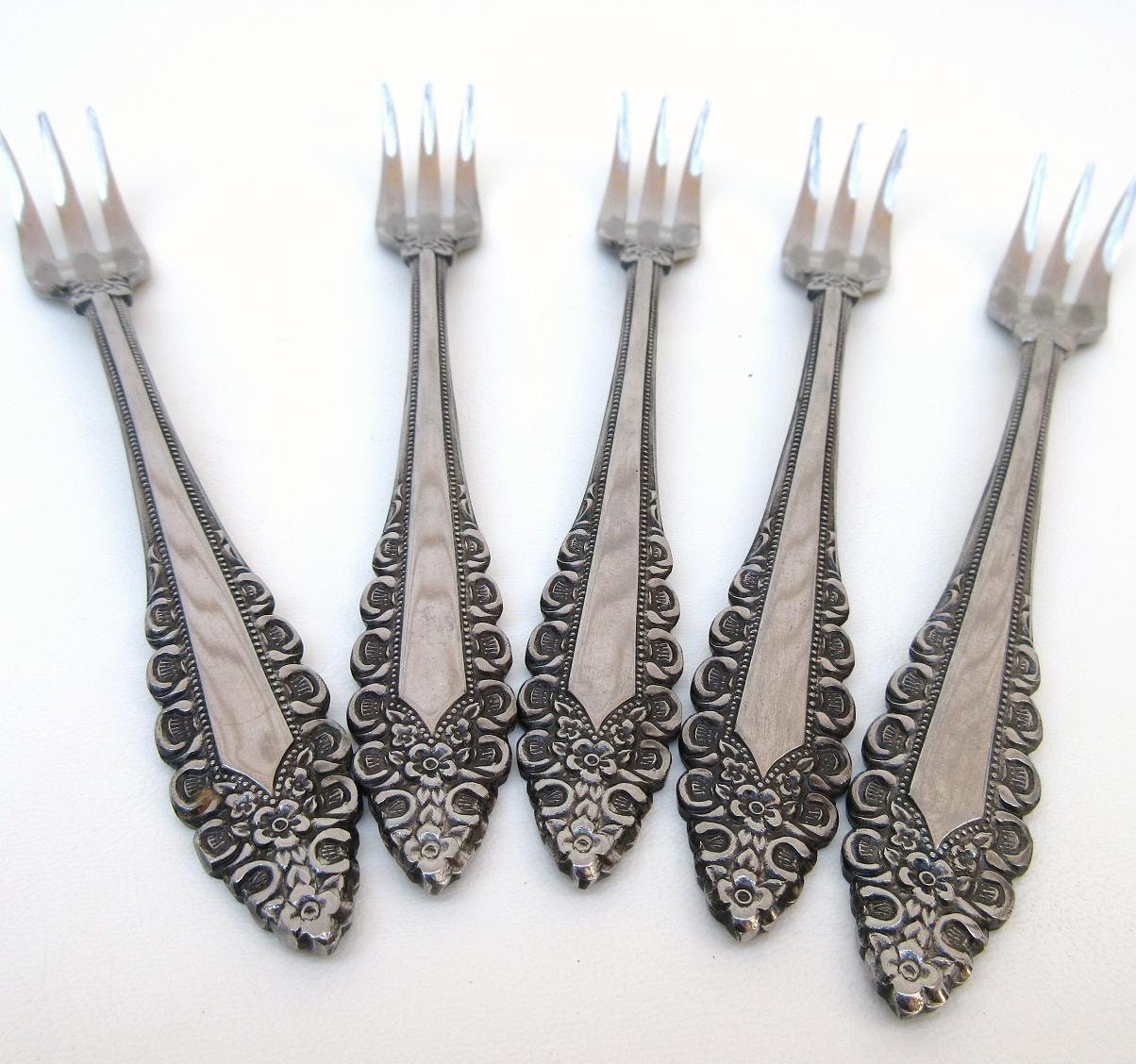 Vintage Cocktail Forks Seafood Forks Orleans Flatware