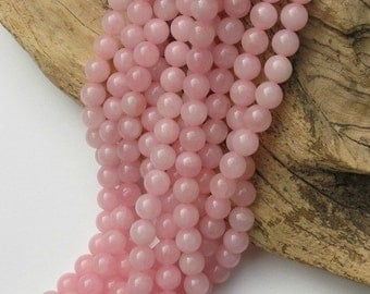Rose Quartz - 10mm Round - 15 1/2 inch strand of 38 beads