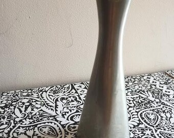 Vintage Pewter BM Norway, Brodrene Mylius, Vintage Pewter Bud Vase, 1960s Vase