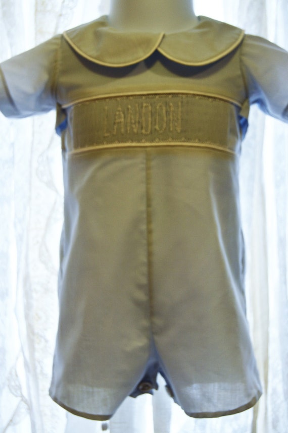 Smocked JonJon. Smocked Shortall. Custom Smocked. Bubble.